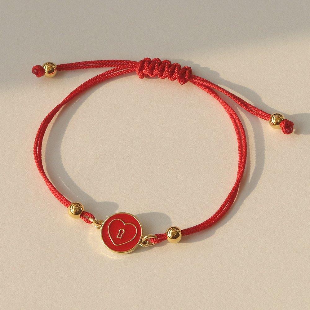 [Gift Wrapping] Heart Lock Knot Bracelet