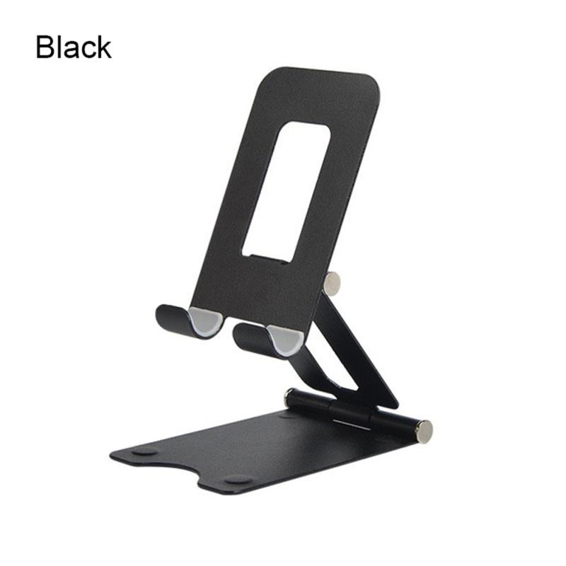 Metal Adjustable Mobile Phone Bracket Solid Color Universal Tablet Holder Foldable Portable Desk