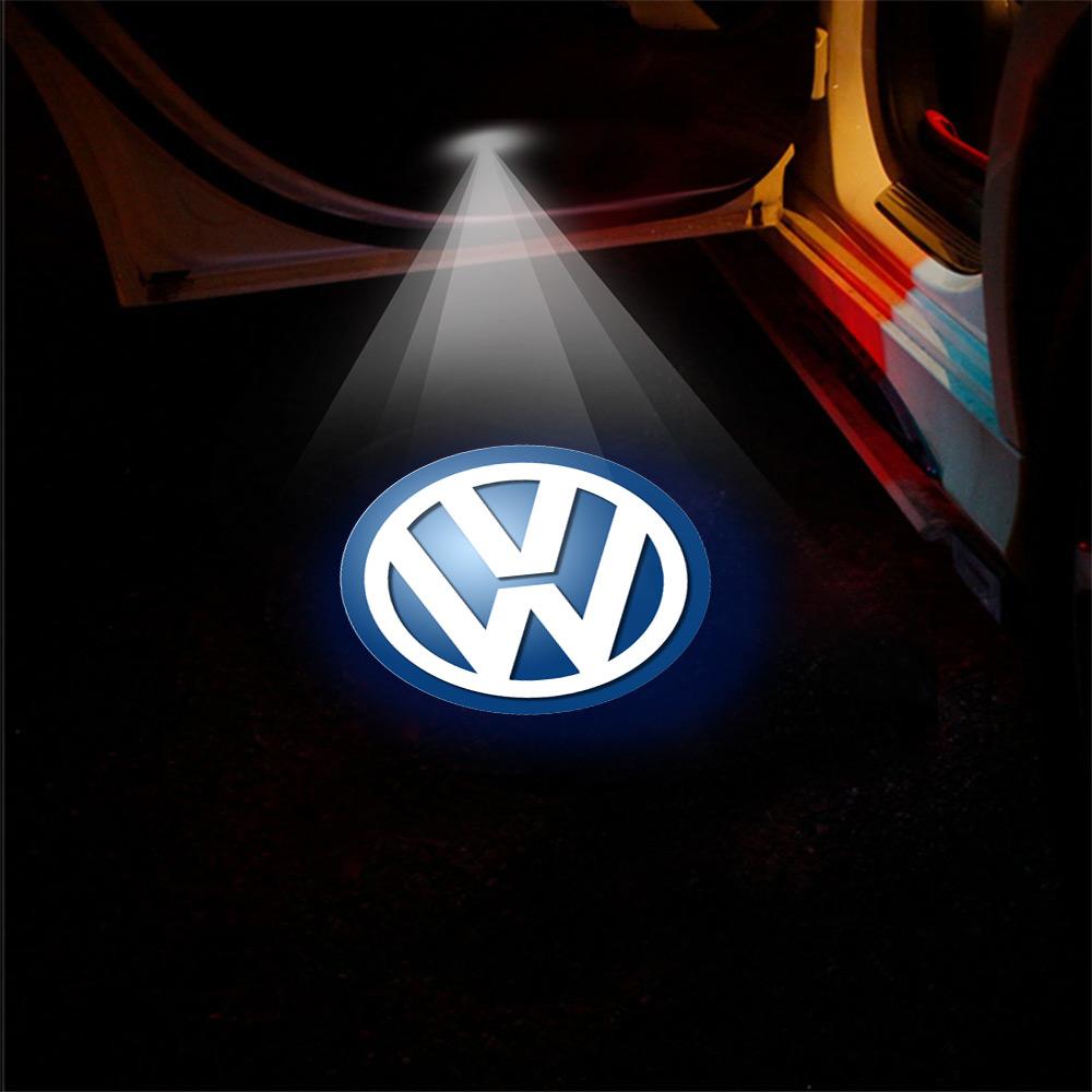 

1/2Pcs Car LED Door Welcome Light Laser Projector Logo Lamp For Volkswagen GTI Golf Polo Passat Mk6 MK7 RLine Magotan Tiguan R