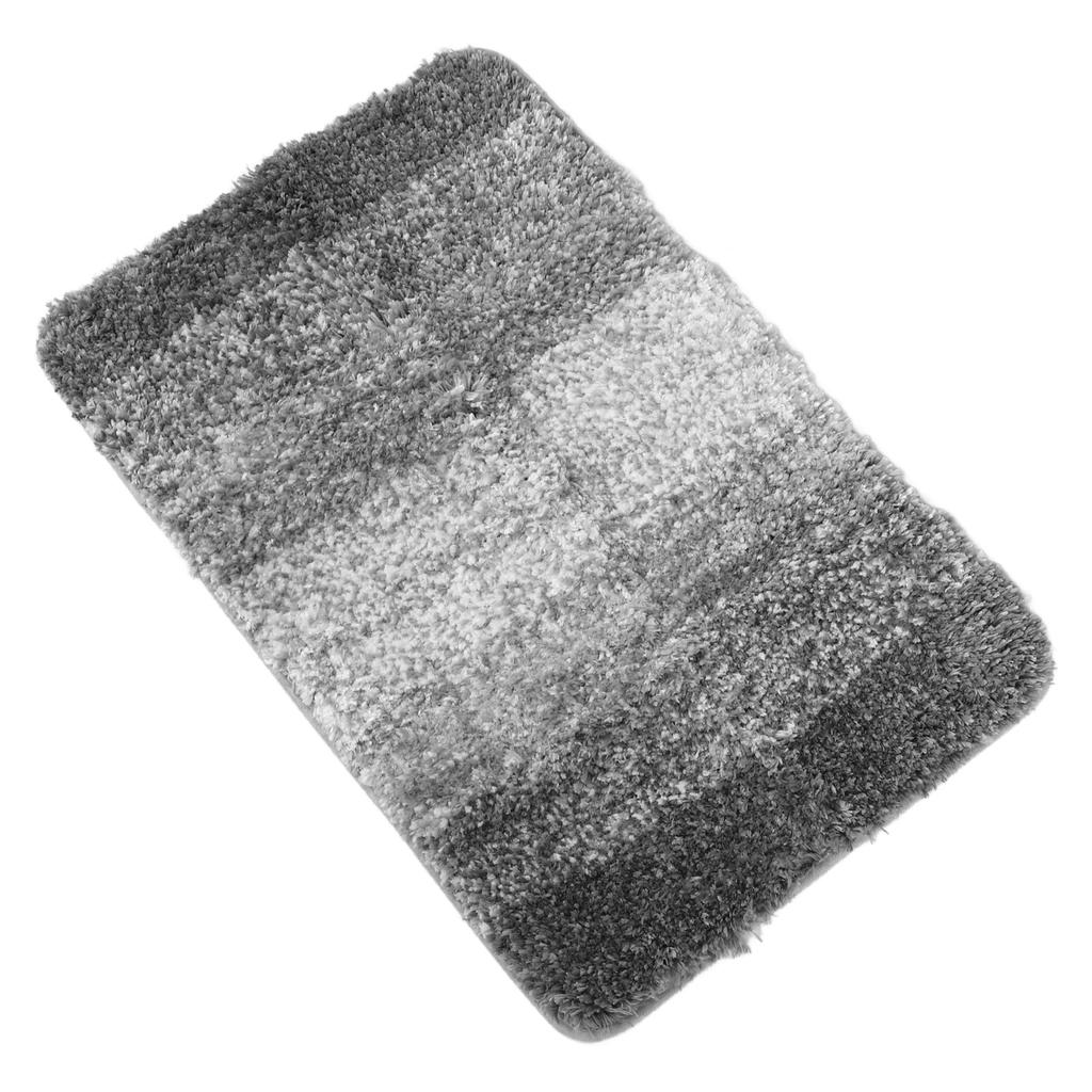 Bathroom Rugs Gradient Color Anti Slip Absorbent Polyester   Bath Floor Mat for Home Entrance Restrooms