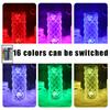 Crystal Table Lamp LED USB Rose Diamond Desk Lamps Touch Switch With Bluetooth Speaker For Bedroom Bedside Night Lights Decor