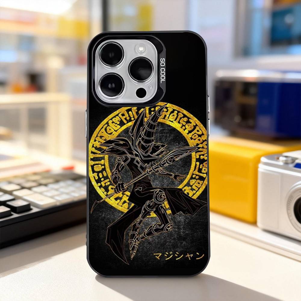Karta Y-Yu Gi Oh Yugioh Pouzdro na telefon Pro iPhone 11,12,13,14,15,16,17,Pro,Max,Plus,E,Air,Mini IMD Matná černá