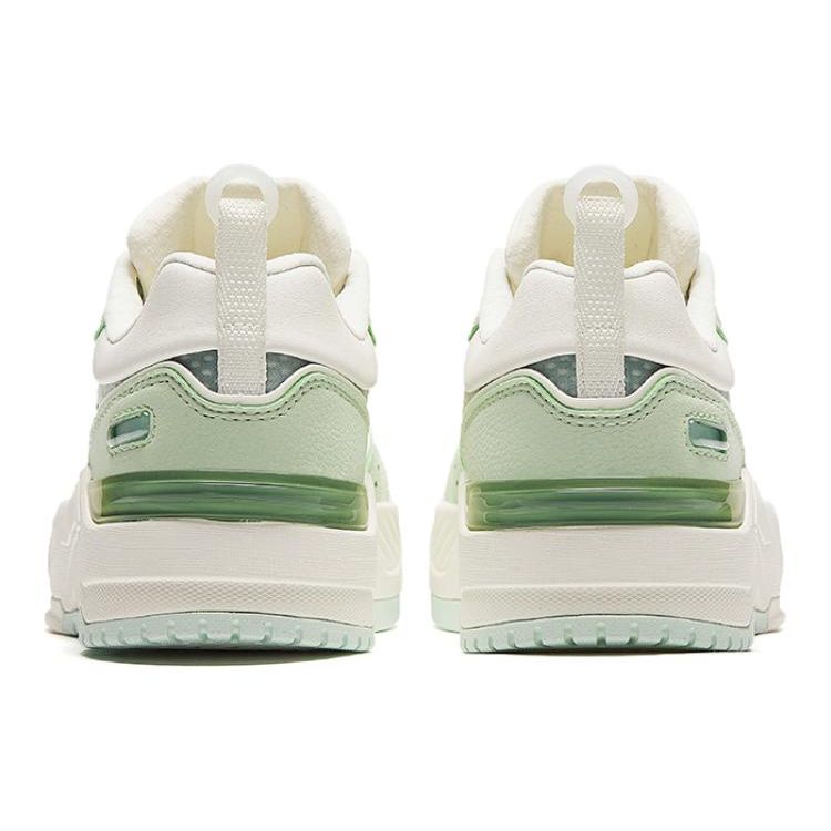 Anta Non-Slip Shock Absorbing Durable Low-Top Sneakers Women Sneakers White Green 922428002-5