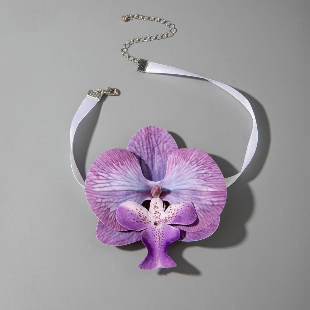 High-end Flower Necklace Charm Flower Choker Personalized Design Beach Jewelry  Neck Accessories