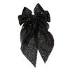 Sequined Ribbon Hair Bows Hair Styling Accessory for Daily and Special Event Sparkling Hair Clip for Women Girl Party Wear