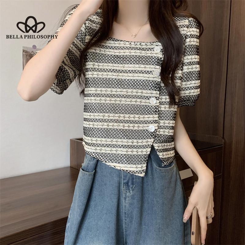 

Новый корейский стиль ретро темперамент небольшой ароматный стиль кардиган летняя модная повседневная футболка для женщин one size