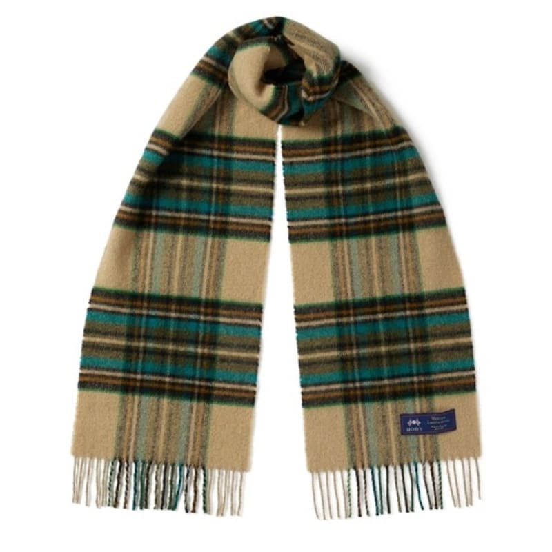 

ABRAHAM MOON Шарф из мериносовой шерсти 25 см - Gresington Moss FREE