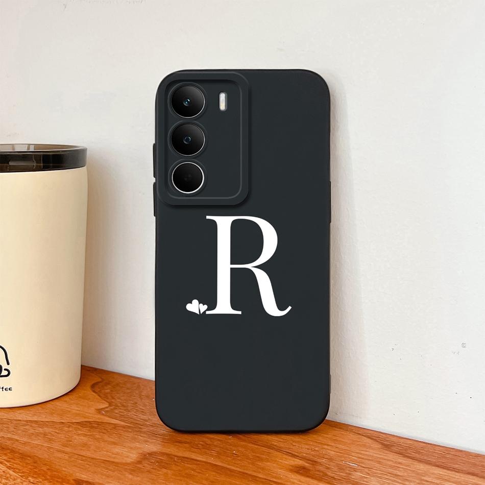 For Realme C71 C61 C51 C51S Case Simple Heart Letter Back Cover For Realme C 71 Full Protection Soft Liquid Silicone Phone Cases