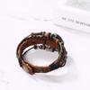 Antique Wristwatch Women Leather Strap Bracelet Watch Braided Leaf Roman Analog Casual Women Accessory Birthday Christmas Valentine's Day Girlfriend