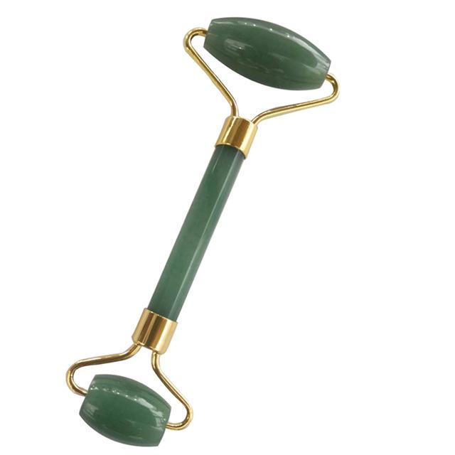Natural Green Jade Roller Jade Stone Guasha Board Yoni Egg Set Facial Massager Lifting Tool Face Roller Jade Egg Kegel Exerciser