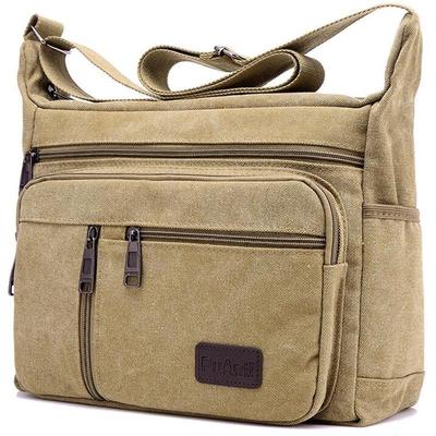 Bolsos de hombro de lona para hombre, bolso cruzado informal de viaje para hombre, bolsos de mensajero de lujo, bolso de mano de alta calidad a la moda