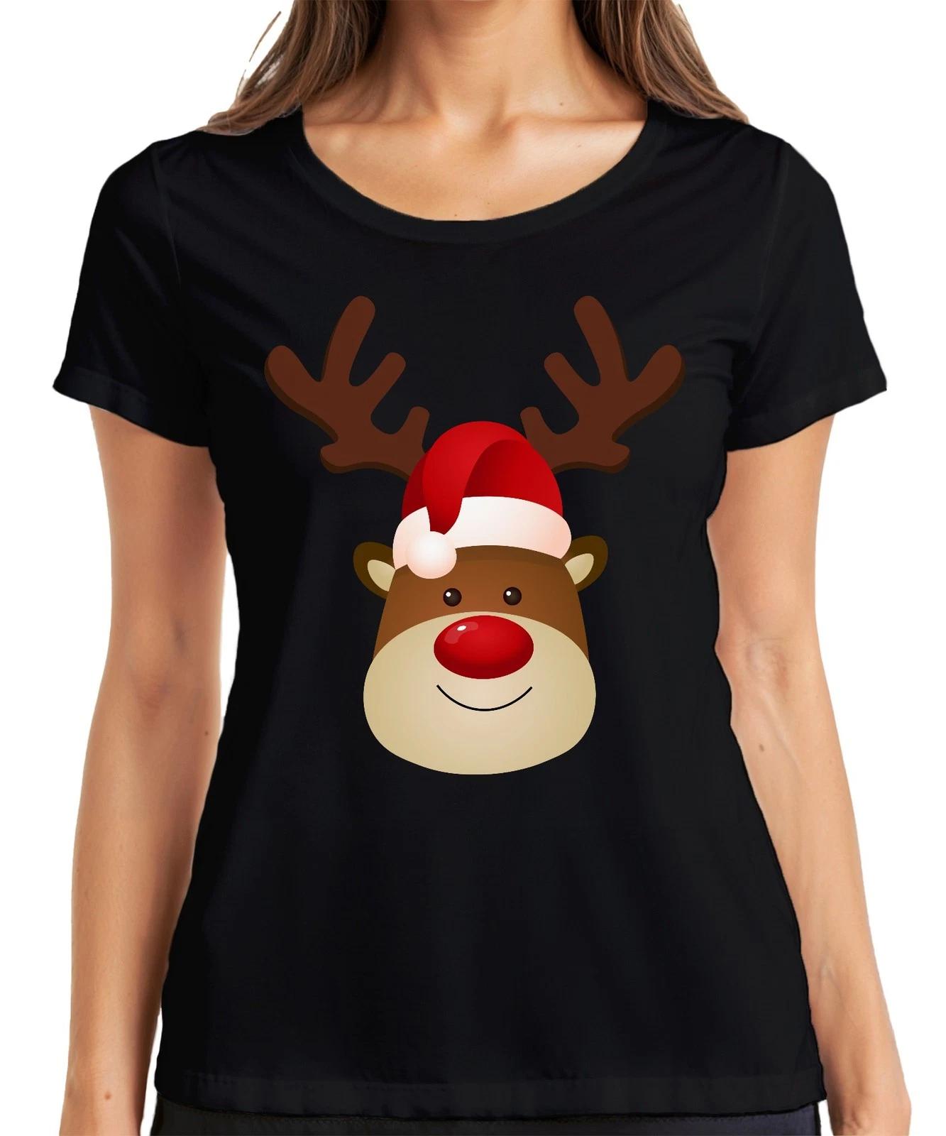 Rentier Rudolf süßes Weihnachtsmotiv - Weihnachten Weihnachtsgeschenk Christmas XXXL