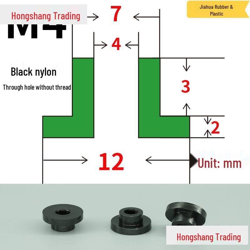 Step T-Shaped Nylon Insulating Bushing Washer, M3-M35 Thread Protection Spacer