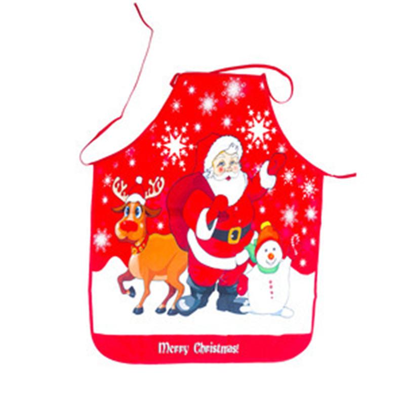 New Hot-selling Santa Claus Apron Christmas Tree Dinner Decoration Men and Women Home Kitchen Cooking Baking Oil-proof Apron