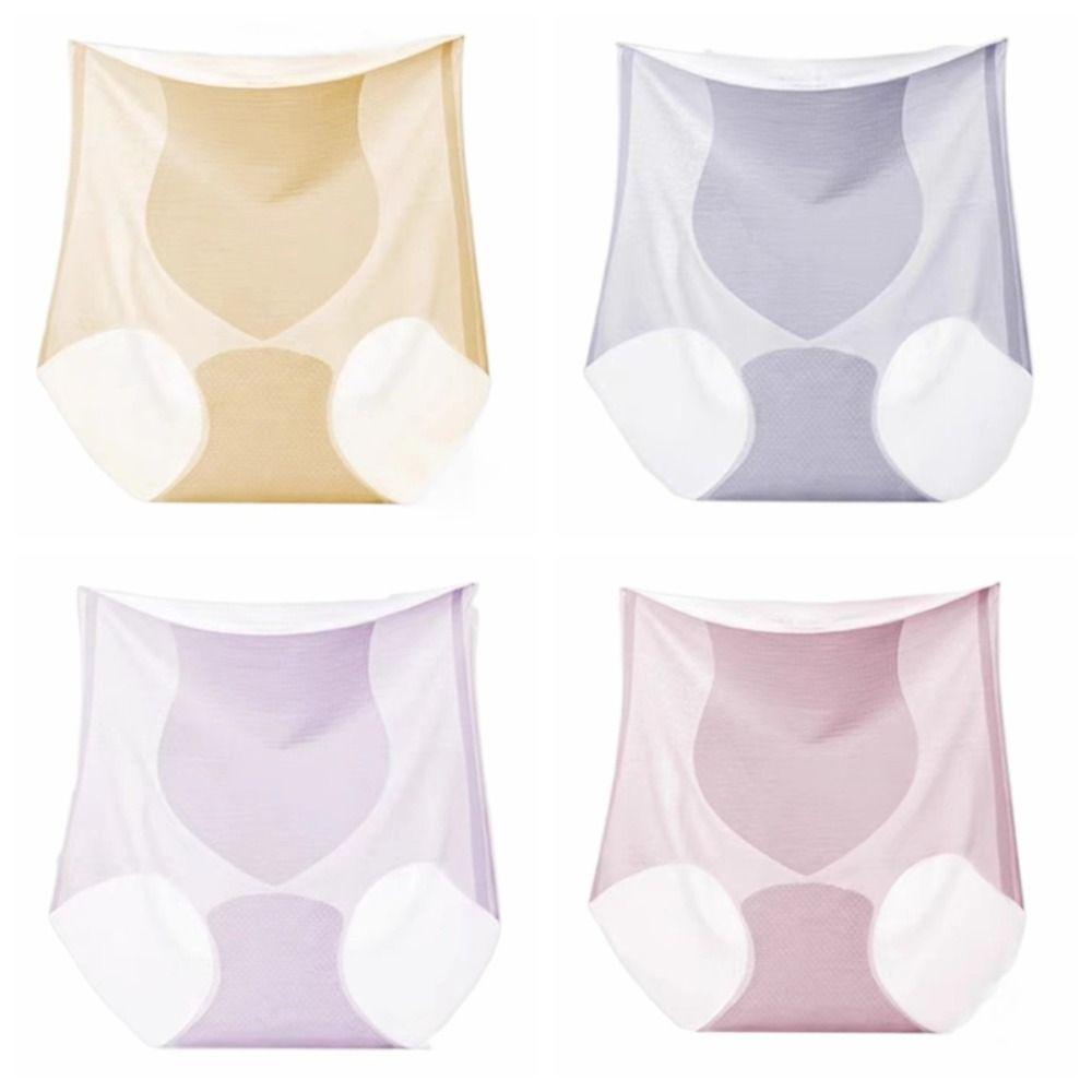 Ultra Thin High Waist Panties Traceless See Through Seamless Lingerie  Summer