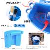 WELL ORIGIN Japanese Brand Wash Bucket with Two Hose Checker Car Wash Bucket Perfect for Car Wash Season Sliders, "Sakura Passed," Side-Mounted (Red)