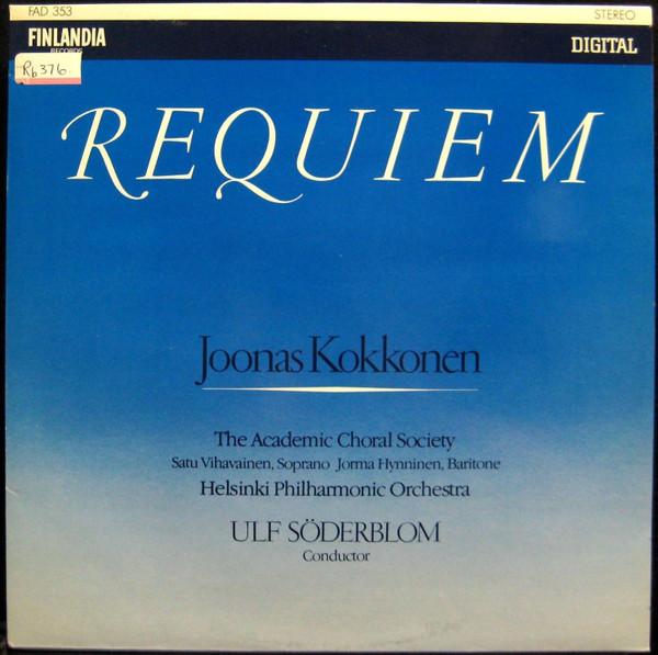 

LP Record JOONAS KOKKONEN - AKATEEMINEN LAULU - Requiem FAD353 Finlandia Recor 1985 Finland Classical Used