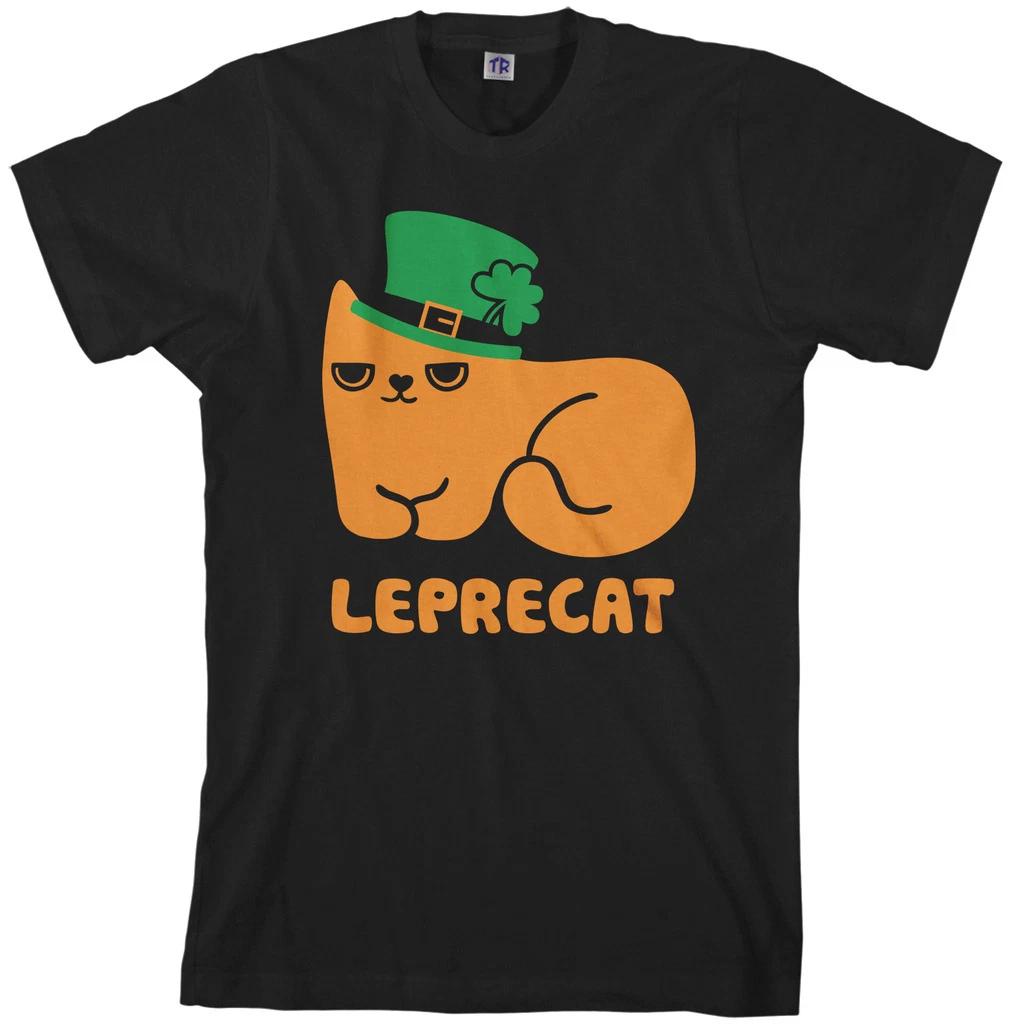 Leprecat Leprechaun Cat Men s T shirt Funny Irish St Patricks S