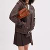 New COACH Tabby Smooth Calf Leather Handbag, Shoulder Bag Medium Size Women's Brown CJ838-B4BAR