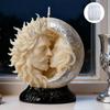 A Top Quality Romantic Sun & Moon Embrace Silicone Mold - Classic Day Night Design for Candles Resin Plaster Crafts Perfect Gift
