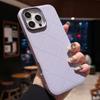 Luxury Plaid Leather Soft Edge Hard Phone Case for iPhone 16 15 14 Pro Max Anti Drop Protective Bumper Cover