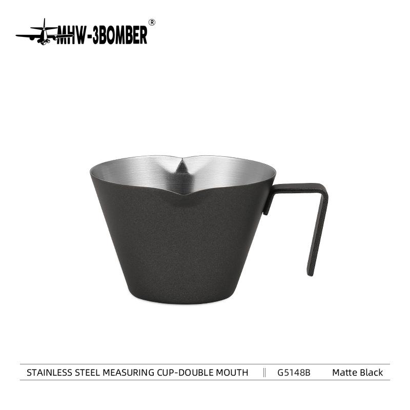 MHW-3BOMBER Nerezová odměrka na espresso s rukojetí 2/3 kusy SEspresso šálky 100 ml Domácí barista Kávové příslušenství