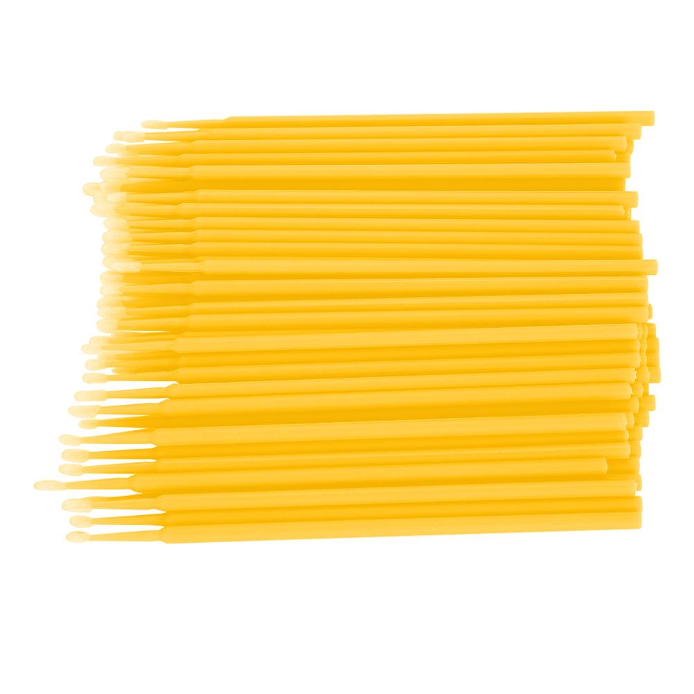 400pcs Disposable Cotton Stick Eyelash Cleaning Stick Micro Brush Cotton Swab Eyelashes Light