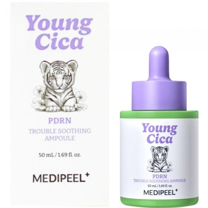 MEDIPEEL Young Cica PDRN Trouble Soothing Ampoule 50ML/ Soothing, Moisturizing, Korean Cosmetics, Kbeauty