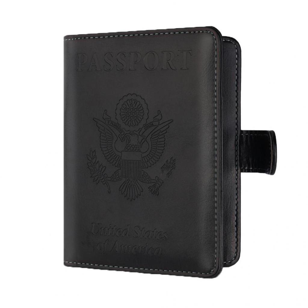 Fashion Passport Card Ticket Holder Faux Leather Unisex Travel Storage Bag