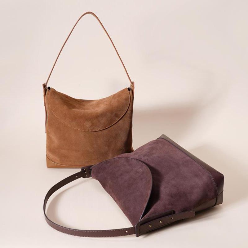 Spring and Summer Women's Bag, Large-capacity Single-shoulder Bag, Women's Retro Commuting Single-shoulder Bag, Matte Crossbody Tote Bag