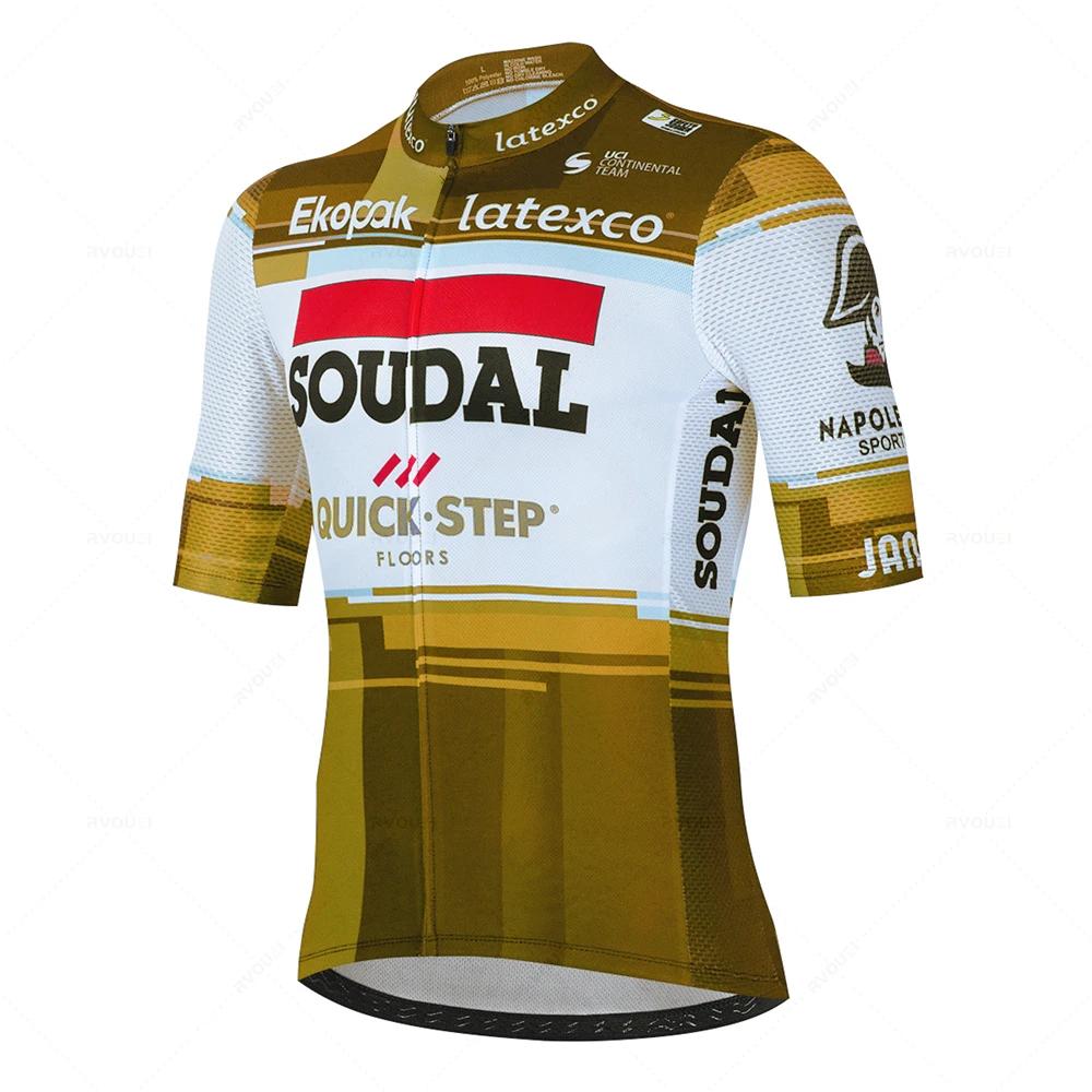 

2026 Soudal Quick Step Cycling Clothing Road Bike Wear Racing Clothes Quick Dry Men s Bicycle Jersey Set Ropa Ciclismo Maillot Hombre L