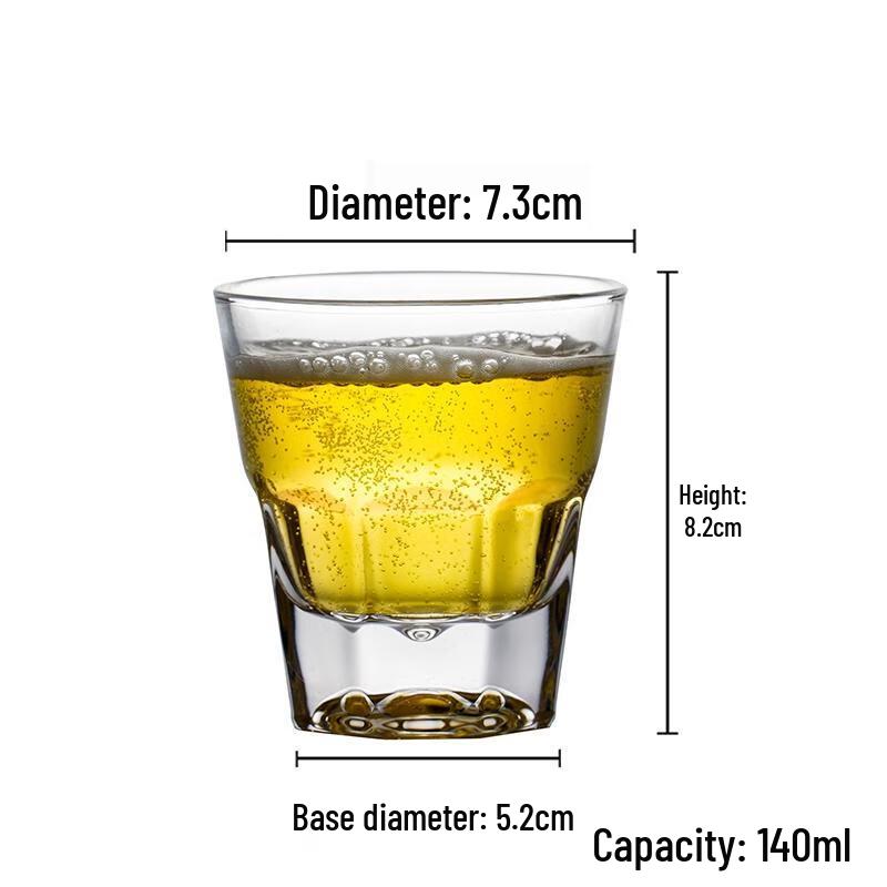 HANDUNYOU Octagonal Glass Drinking Glasses