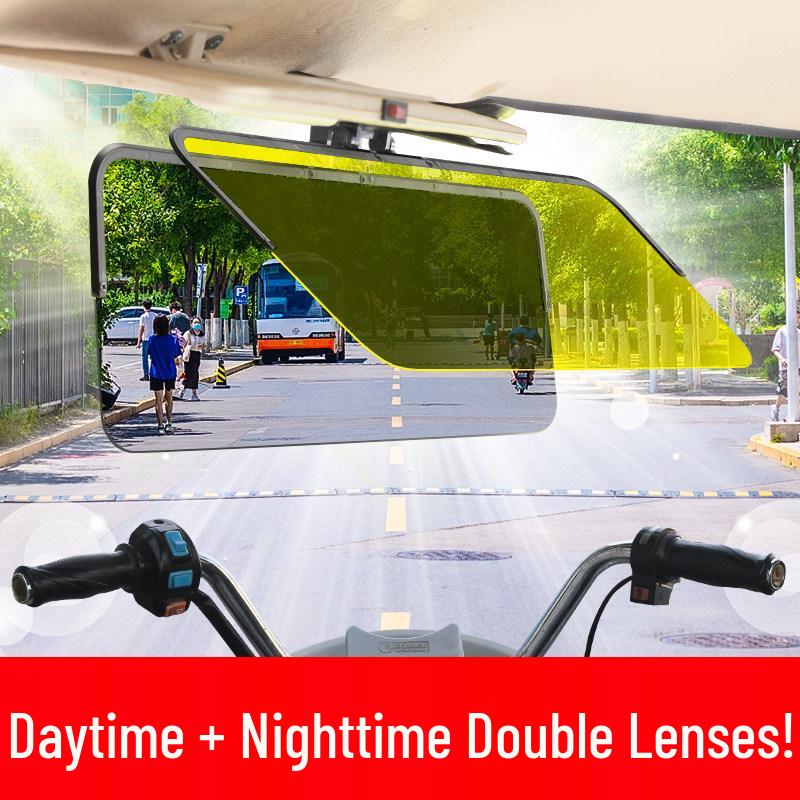 

Day & Night Dual Lenses Sun Visor Anti-Glare Goggles for Tricycle Drivers 95% Light Blocking Acrylic Clip