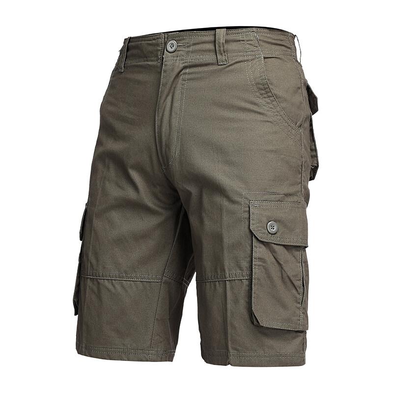 2025 Summer Men's Cargo Shorts Big Size Sports Knee Shorts Men Classic Short Pants Streetwear Hip Hop Straight Loose Pants 29-44