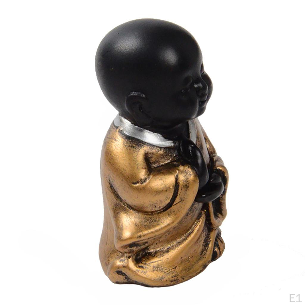 Buddha Monks Figurines Statues Wealth Lucky Figurine Home Decor Gift