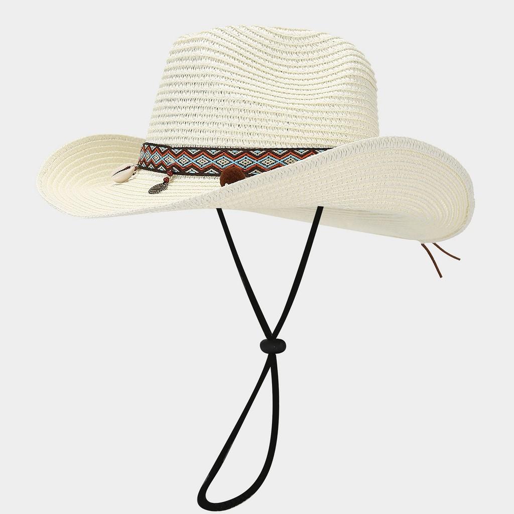 Style Straw Hat For Women Sun Protection Wide Brim Summer Beach Fashion Accessory
