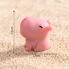 Mini Pink Capibara Ornament Cartoon Capybara Micro Landscape Model Dollhouse Decoration Car Interior
