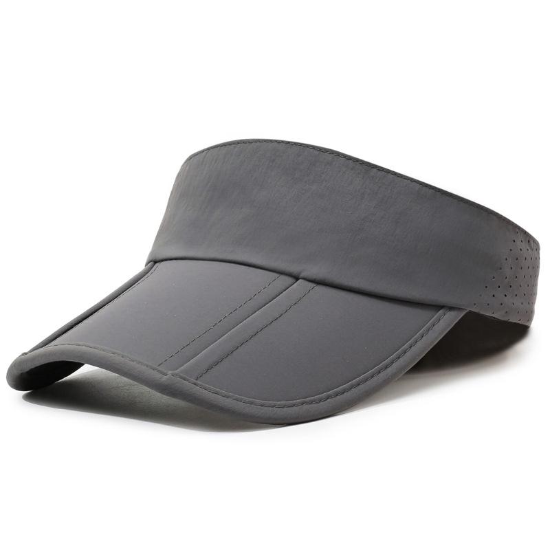Quick-Drying Breathable Empty Top Hat Unisex Outdoor Sun Protection Sunshade Hat Foldable Sports Hat