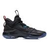 New LiNing Bullish Cushioning Anti Slip And Wear Resistant High Top Performance Basketball Shoes Men's Black Blue ABAQ137-10