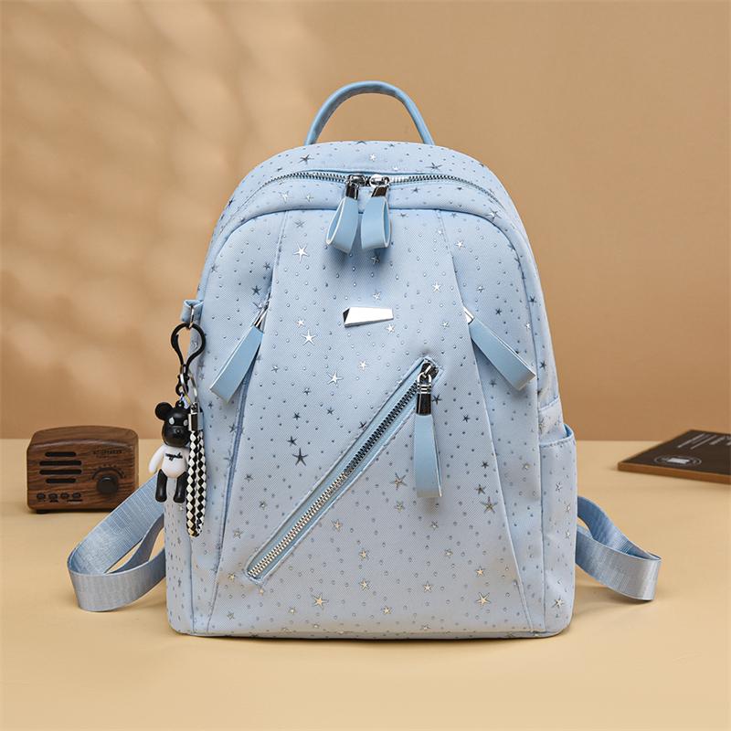 Star Backpack Women's Lightweight Oxford Backpack Student Schoolbag