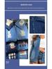 Washed Denim Fabric, Thick Twill Workwear Jacket, Hat Bag Material, 100% Cotton Denim