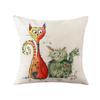 Neuankömmling Kissenbezug Cartoon Tier Leinen Druck Kissen Kissenbezug Sofa Wohnzimmer Schlafzimmer Dekorative Kissenhülle