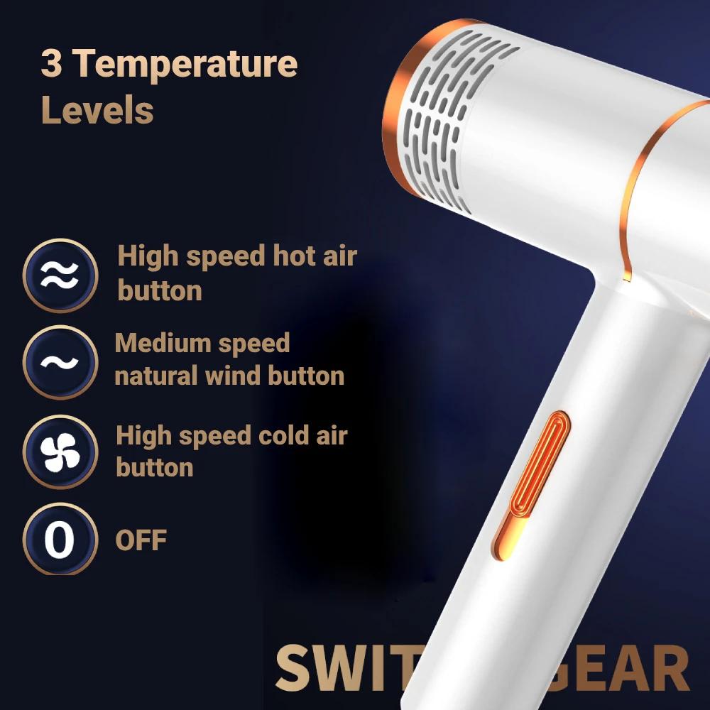 Nouveau Sèche-cheveux Professionnel Sèche-cheveux Ionique Négatif Sèche-cheveux à Turbine Électrique Haute Vitesse Température Constante Séchage Rapide Cheveux