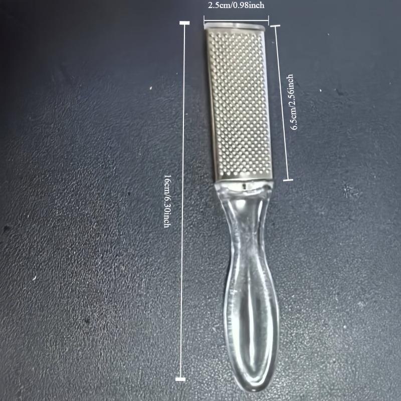 1 Stainless Steel Double-sided Foot File, Used for Removing Dead Skin and Dead Skin Keratin, Foot Scrubber, Foot Skin Scraper