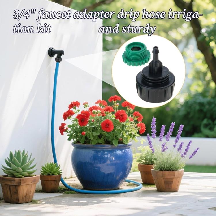 Universal Drip Irrigation Adapters Plastic Tubing Connectors Leakproof Barbed Fittings for Agricultural Watering