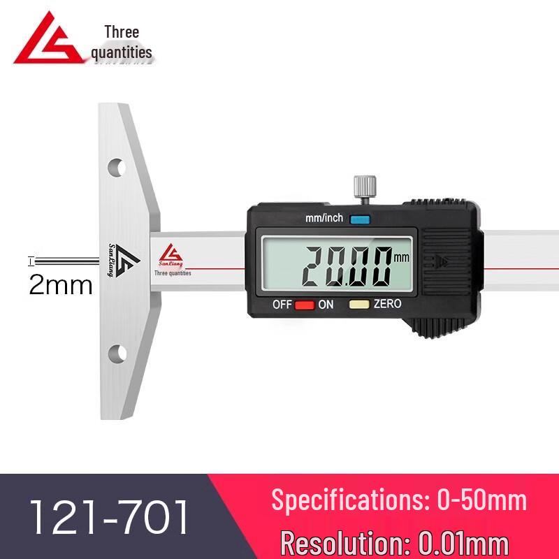 Sanliang Digital Slender Rod Depth Gauge