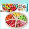 Wooden Pretend Play Fruit Sorting Board Educational Toy For Kids