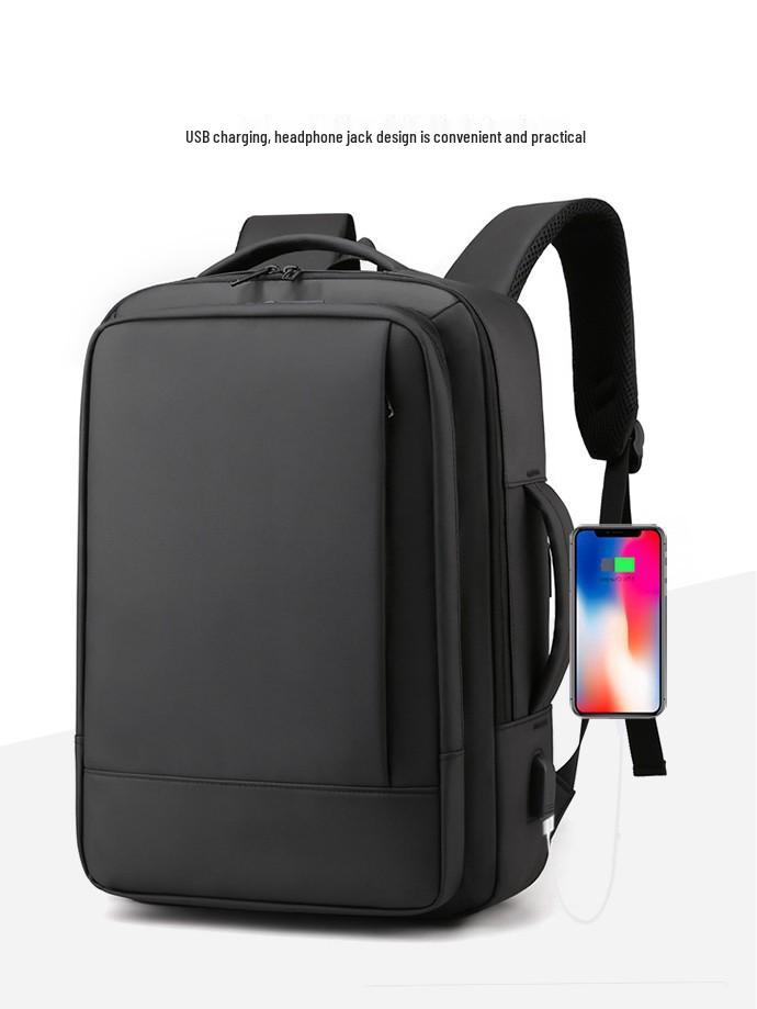 Men's Large Capacity Multifunctional Commuting Backpack for Business, Travel, and School