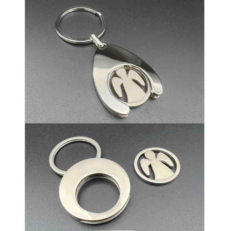 Trendy Angel Wing Keyring Protective Amulet for Men Women Backpack Pendant Decor