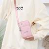 Mini-Crossbody-Handytasche für Damen – Leichter, wasserabweisender Nylonstoff mit Kartenfächern und Münzfach, Verstellbarer Riemen